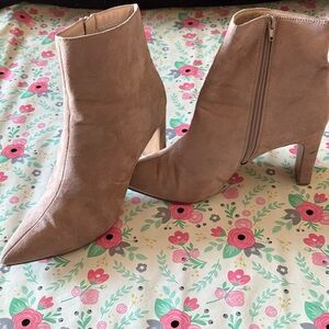Chinese Laundry Taupe Ankle Booties
